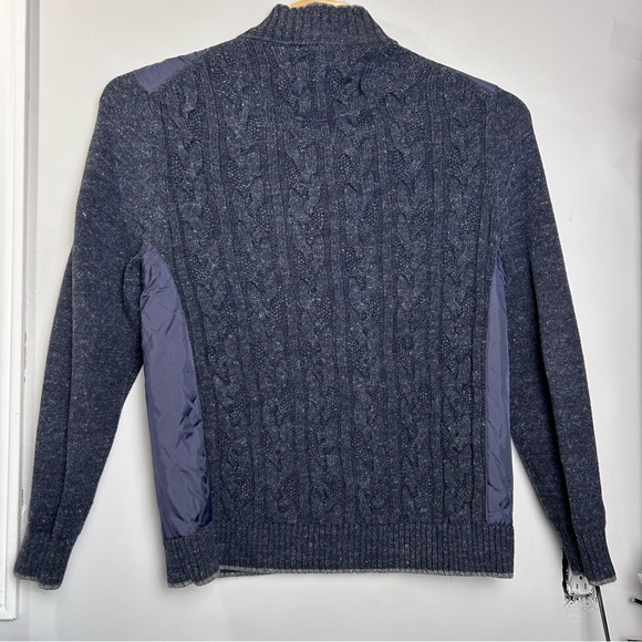 Tommy Bahama Men’s‎ Cardigan Sweater Size XL Blue Cable Knit Full Zip Wool Blend - Picture 6 of 10